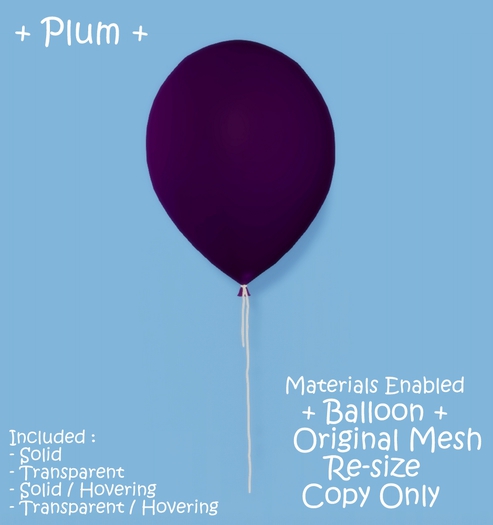 WIB - Mesh Balloon - Plum {Box}