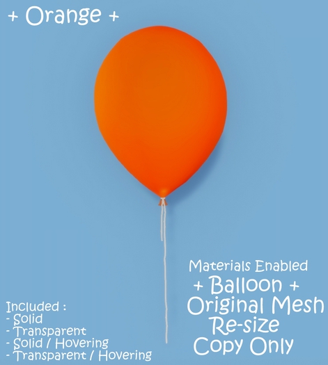 WIB - Mesh Balloon - Orange {Box}
