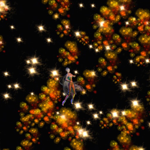 PARTICLE ORANGE BURST