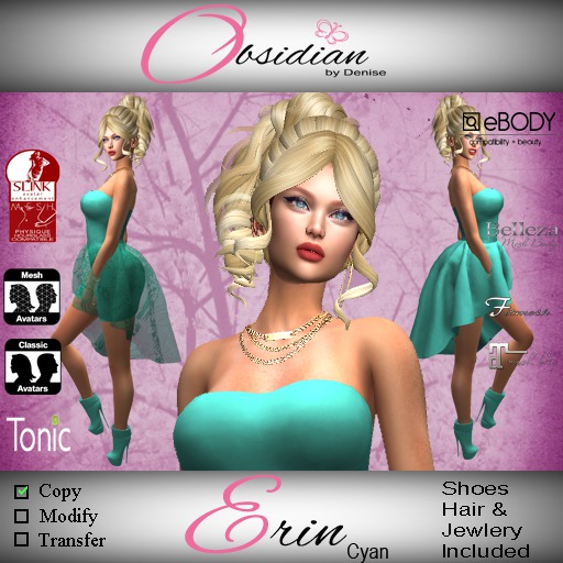 ::OBD:: Erin Cyan Complete Outfit  