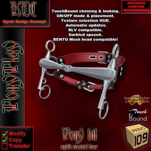 KDC PonyPlay Split metal bit