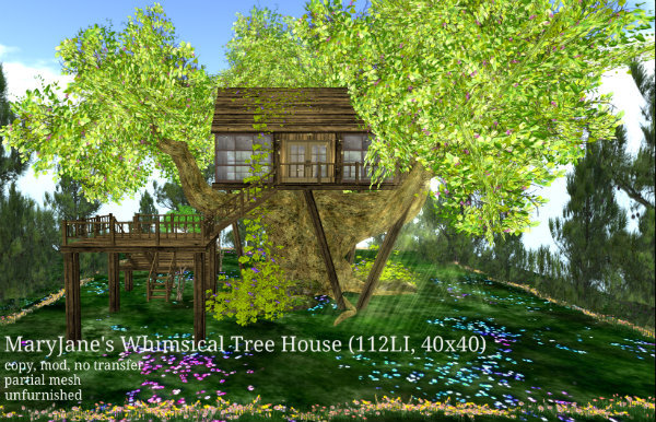 MaryJane's Whimsical Tree House (112LI, 40x40)