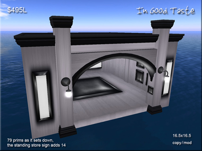 Small Commercial Store Grey - Black