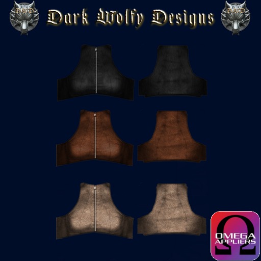 <DWD> Zippered Halter - Leather (Omega)