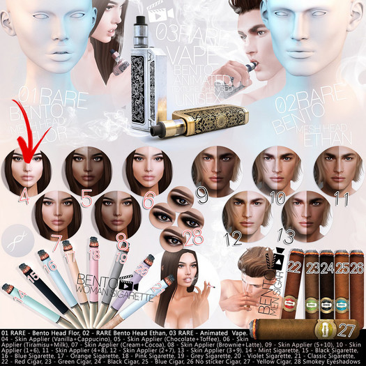 04 HUD_Genesis_Lab_Skin_FLOR - SET 1 (Vanilla+Cappucino)