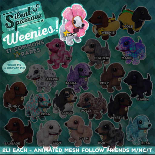 ~silentsparrow~ Weenie - Sadie RARE