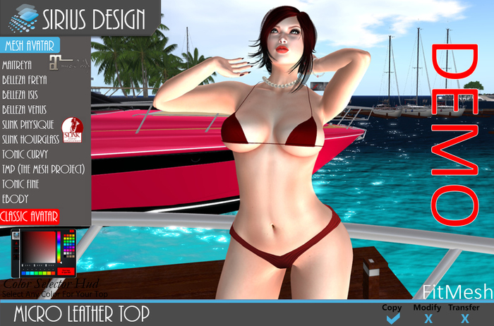 Sirius Design Micro Leather Top Boxed ==DEMO==