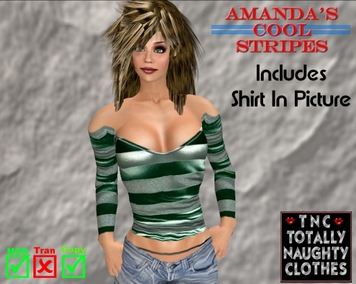 Amanda's Cool Stripes Hot Green On Green
