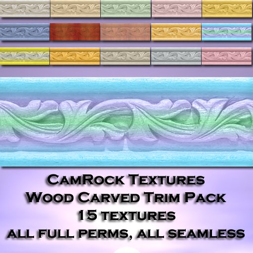 CamRock Textures - Wood Carved Trim Set