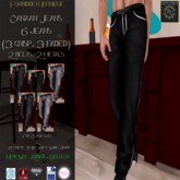 *FI* Canaan Jeans White Striped - Black and Greys