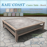 [CIRCA] - "KAIU COAST" Centre Table - Beech