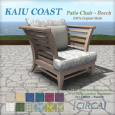 [CIRCA] - "KAIU COAST" Patio Chair - Beech