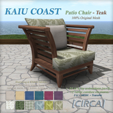 [CIRCA] - "KAIU COAST" Patio Chair - Teak