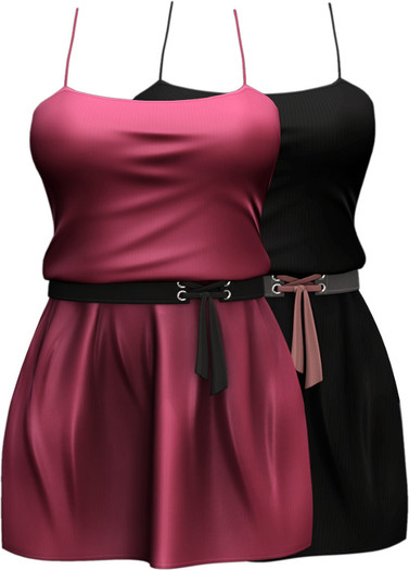 [JUSTICE] WEAR ME - OPAL DRESS - PINK N BLACK