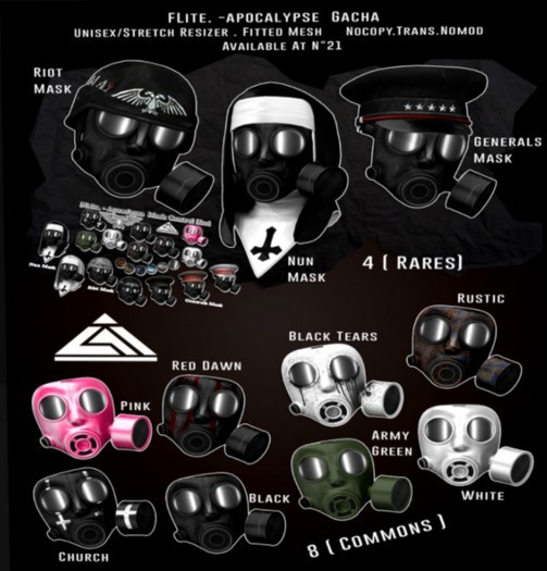 FLite.-Apocalypse Riot Mask RARE