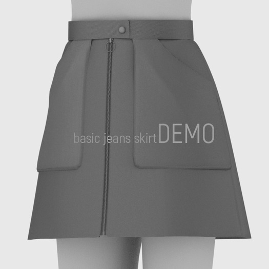 x HAUNTEDCASTLE cloth. x basic skirt DEMO