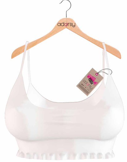 adorsy - Cherry Top Bra White - Maitreya
