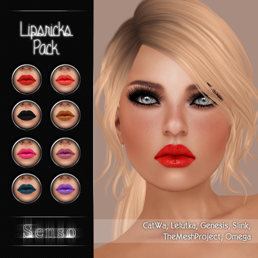 .:Senso:. Lipsticks Pack (wear to unpack)
