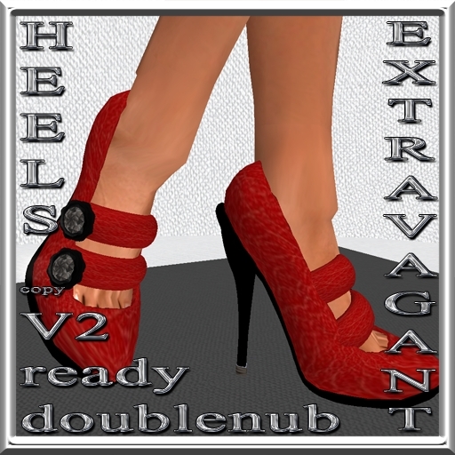 Extravagant V2 Pumps High Heels doublenub crimson