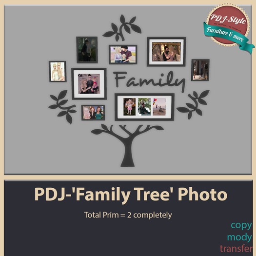 PDJ-'Family Tree' Photo Frames Box