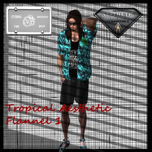 Dragon Tropical 1 Short Sleeve Fitted Mesh Unbuttoned Shirt