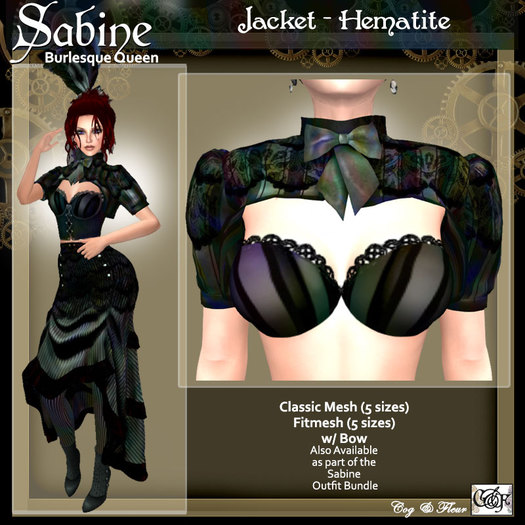C&F Sabine Mesh & Fitmesh Bolero Jacket - HEMATITE