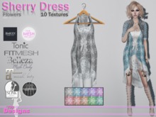 Sherry Dress With Hud Flowers