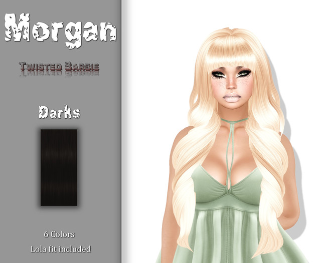 [.Twisted Barbie.]-Morgan hair *Darks* Pack