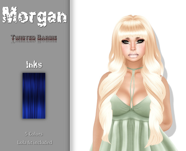 [.Twisted Barbie.]-Morgan hair *Inks* pack