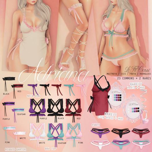 {le fil casse} Adriana Neck Bow (Unrigged) Red