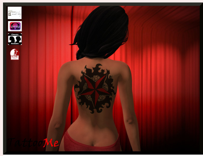 286 TattooMe star red