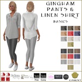 BM Gingham Pants & Linen Shirt Basics
