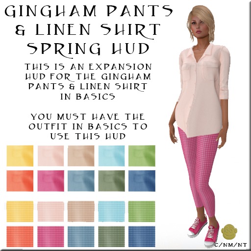 BM Gingham Pants & Linen Shirt Spring HUD