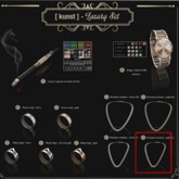 .11 [ kunst ] - Rockstar necklace / gold (F)