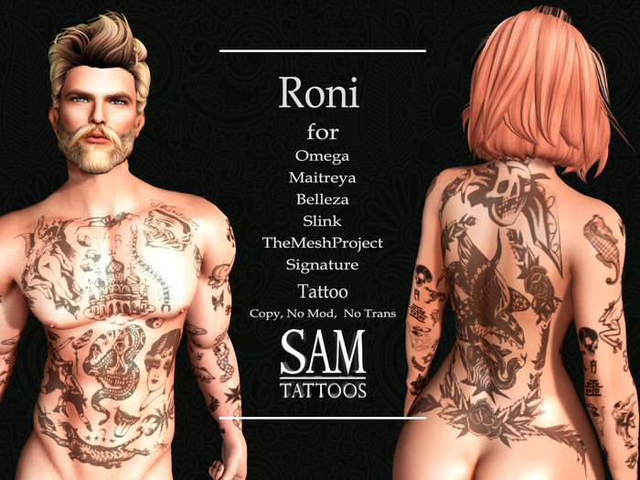 [SAM TATTOOS] RONI UNISEX