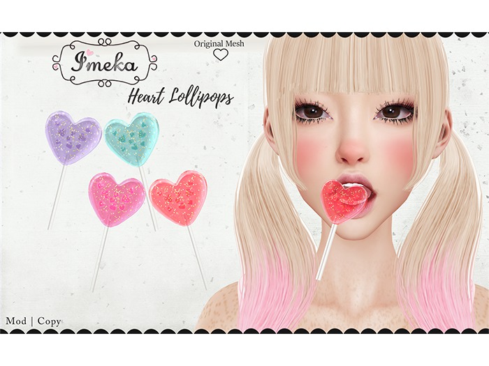 {Imeka} Heart Lollipops