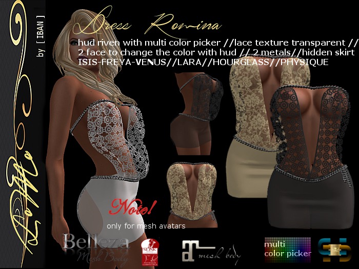 [ IBAN ] //029 MESH DRESS ROMINA MAITREYA SLINK BELLEZA