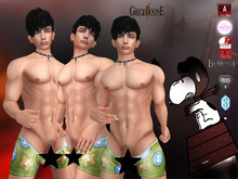 (WEAR ME) Snoopey Boxers Green Exposed