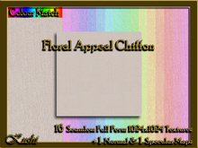 !Kushi! FloralAppealCHIFFON Textures -WEAR TO UNPACK