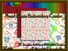 !Kushi! FloralChainEmbroideryCOMBO Textures -WEAR TO UNPACK