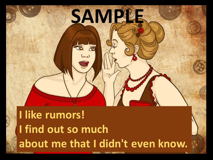 Poster - I like rumors