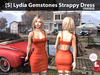 s lydia gemstones strappy dress orange pic