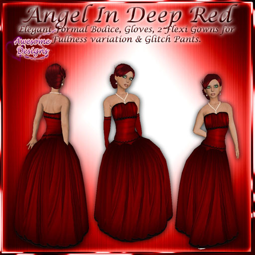 *Awesome Designs Angel In Deep Red