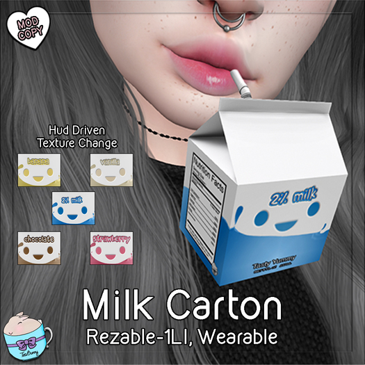 .TeaBunny. Milk Carton