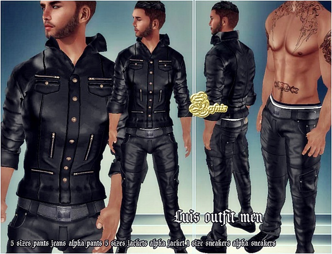 *DAFNIS LUIS OUTFIT COMPLETE BLACK DEMO