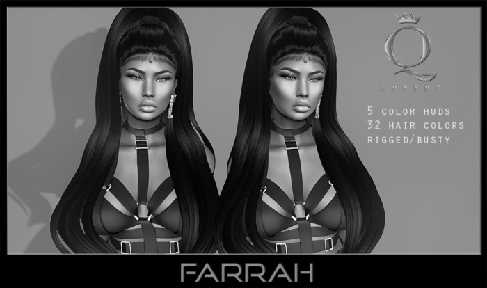 {H} Farrah (Rigged Mesh Hair) DEMO