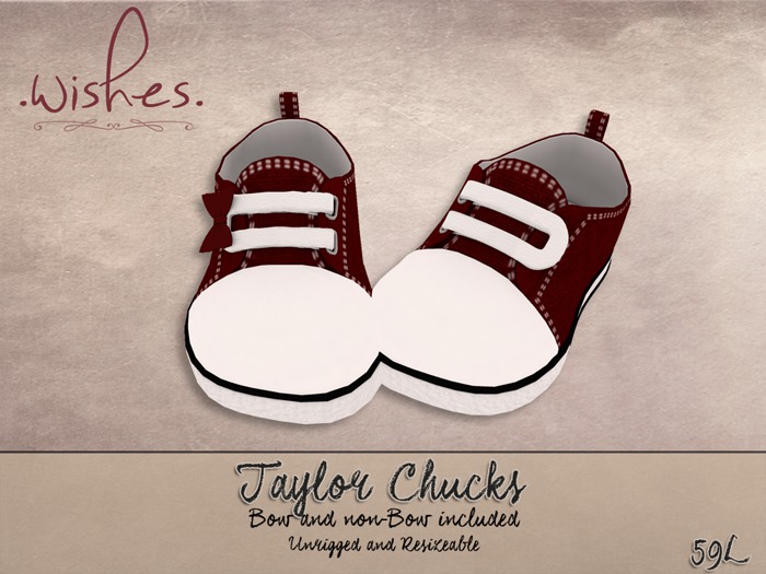 .Wishes. ~ Taylor Chucks ~ Red