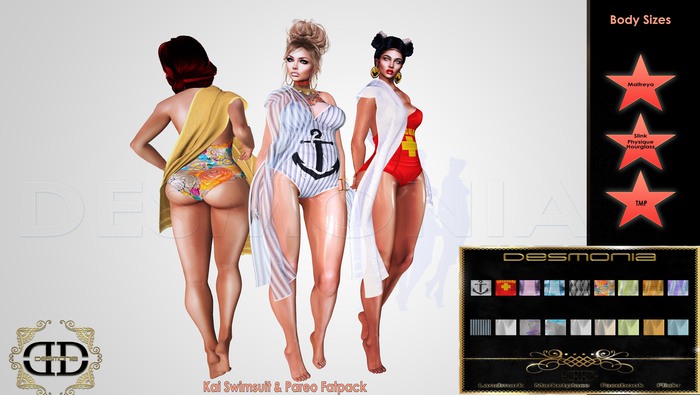 -Desmonia- Kai Swimsuit & Pareo Fatpack (Wear Me)