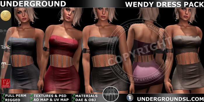 [UG MESH] WENDY DRESS PACK (DAE) - FULL PERM