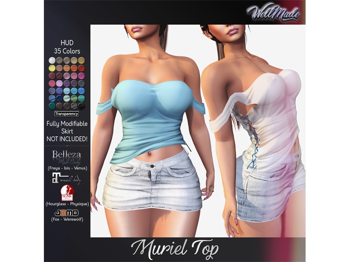 [WellMade] Muriel Top - HUD 35 Colors